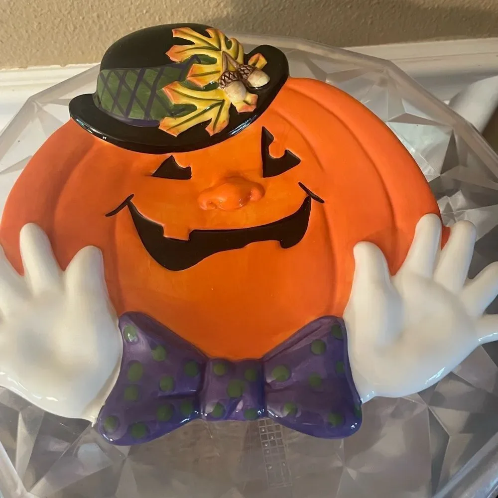 Fitz and Floyd Derby Pumpkin Plate